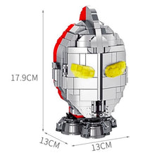 Load image into Gallery viewer, 736PCS MOC Ultraman Head Base Figures Model Toy Building Block Brick Gift Kids