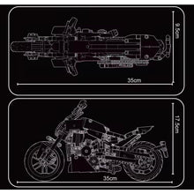 Load image into Gallery viewer, 658PCS MOC Technic Motorcycle Motor Bike Model Toy Building Block Brick Gift Kids