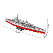 Load image into Gallery viewer, 1564PCS Military WW2 Queen Elizabeth Class Battleship Ship UK Model Toy Building Block Brick Gift Kids Compatible Lego