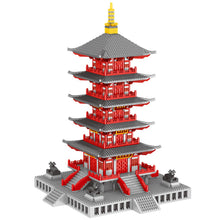 Load image into Gallery viewer, 4378PCS Architecture Hanshan Temple Tower Traditional Model Toy Building Block Brick Gift Kids