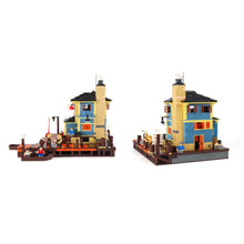 Load image into Gallery viewer, 1460PCS MOC Cottage Sea Front Village Dive Shop Model Figure Toy Building Block Brick Gift Kids Compatible Lego