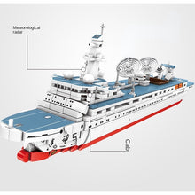 Load image into Gallery viewer, 724PCS MOC Yuanwang 5 Surveying Vessel Ship Model Figure Toy Building Block Brick Gift Kids