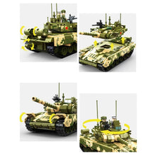 Load image into Gallery viewer, 848PCS Military WW2 99A Main Battle Tank Figure Model Toy Building Block Brick Gift Kids