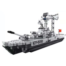 Load image into Gallery viewer, 427PCS Military WW2 USS DD-421 Benson Destroyer Figure Model Toy Building Block Brick Gift Kids