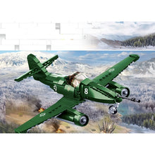 Load image into Gallery viewer, 388PCS MOC Military WW2 ME262 Turbo Stormbird German Air Fighter Plane Figure Model Toy Building Block Brick Gift Kids