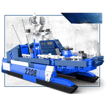 Load image into Gallery viewer, 385PCS Military WW2 Type 022 Missile Speed Boat Houbei Class Ship Figure Model Toy Building Block Brick Gift Kids