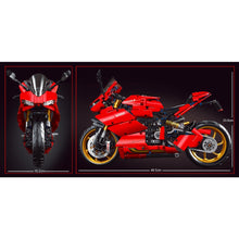 Load image into Gallery viewer, 1809PCS MOC Technic Large Ducati V4R Motorcycle Motor Bike Model Toy Building Block Brick Gift Kids Compatible Lego 1:5