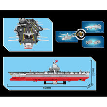Load image into Gallery viewer, 1806PCS Military WW2 003 Fujian Class Aircraft Carrier Figure Model Toy Building Block Brick Gift Kids Compatible Lego