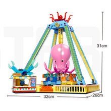 Load image into Gallery viewer, 1189PCS MOC City Funfair Amusement Park Pendulum Ride Figure Model Toy Building Block Brick Gift Kids Compatible Lego