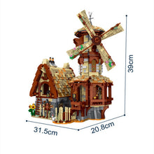 Load image into Gallery viewer, 2808PCS MOC City Town Medieval Windmill House Model Toy Building Block Brick Gift Kids Compatible Lego