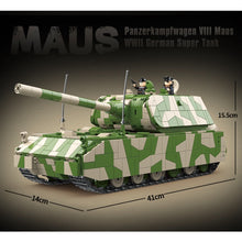 Load image into Gallery viewer, 2930PCS MOC Military WW2 MAUS Panzer Panzerkampfwagen VIII German Tank Figure Model Toy Building Block Brick Gift Kids Compatible Lego