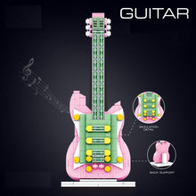 Load image into Gallery viewer, MOC Mini Musical Instrument Guitar Piano Violins Keyboard Lute Model Toy Building Block Brick Gift Kids