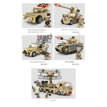 Load image into Gallery viewer, 697PCS MOC Military WW2 4in1 Metre Wave Radar Truck Vehicle Figure Model Toy Building Block Brick Gift Kids