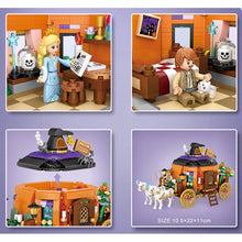 Load image into Gallery viewer, 839PCS MOC Halloween Pumpkin Carriage Coach Fairy Tales Model Figure Building Block Brick Gift Set Kids