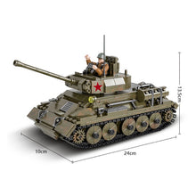 Load image into Gallery viewer, 854PCS Military T34 85 Panzer Tank Figures Model Building Block Brick Toy Gift Set Kids New