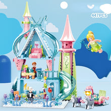 Load image into Gallery viewer, 447PCS MOC Girls Dream Ice Snow Fairy Tale Castle Princess Prince Figure Model Toy Building Block Brick Gift Kids