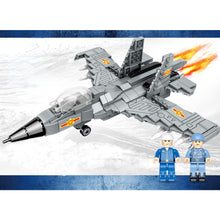 Load image into Gallery viewer, 424PCS Military WW2 J-11 Shenyang Air Fighter Aircraft Figure Model Toy Building Block Brick Gift Kids