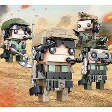 Load image into Gallery viewer, 4PCS Set Army Mini Figures Minifigure Model Toy Building Block Brick Gift Set Kids New