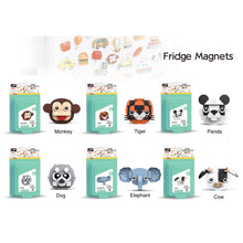 Load image into Gallery viewer, MOC Refrigerator Fridge Magnets Cute Animal Food Architecture Scenic Spots Transportation Model Toy Building Block Brick Gift Kids Compatible Lego