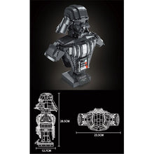 Load image into Gallery viewer, MOC Star War Hunter Trooper Darth Lord Bust Figure Model Toy Building Block Brick Gift Kids
