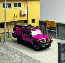 Load image into Gallery viewer, Autobots 1:64 Purple Land Cruiser J70 LC79 Pickup Crew Cab Model Diecast Car