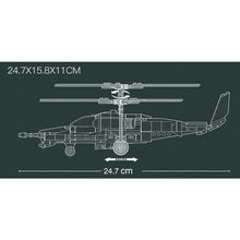 Load image into Gallery viewer, 330PCS Military Kamov Ka-50 Hokum Helicopter Figure Model Toy Building Block Brick Gift Set Kids New