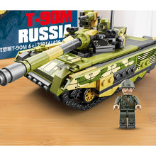 Load image into Gallery viewer, 429PCS Military WW2 T-90M Main Battle Tank Figure Model Toy Building Block Brick Gift Kids