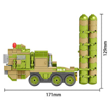 Load image into Gallery viewer, 407PCS Military WW2 HQ-9 Anti Aircraft Missiles System Truck Figure Model Toy Building Block Brick Gift Kids