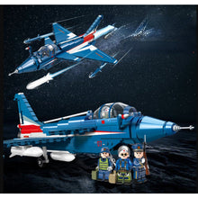 Load image into Gallery viewer, 705PCS Military WW2 J-10 Vigorous Dragon Air Fighter Stand Figure Model Toy Building Block Brick Gift Kids