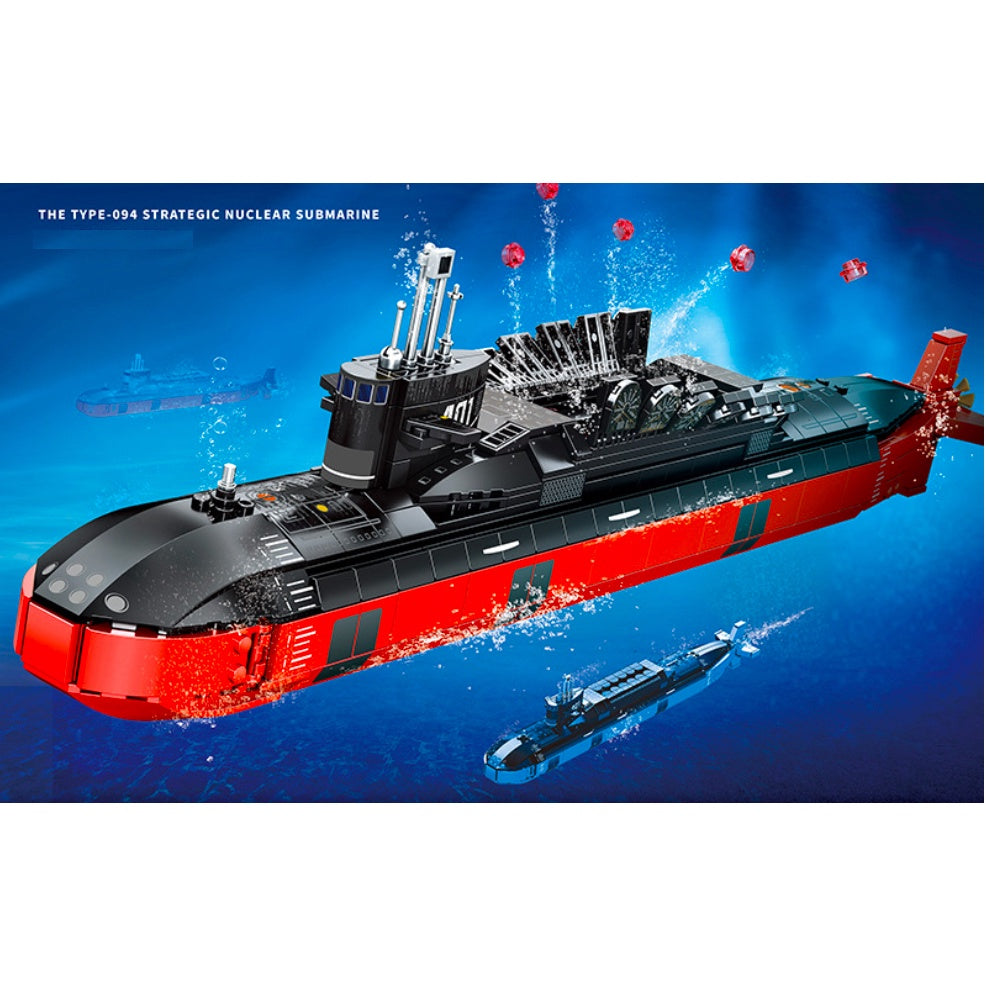 996PCS Military WW2 The Type Nuclear Submarine Jin – mycrazybuy store