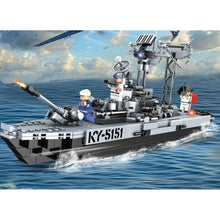 Load image into Gallery viewer, 427PCS Military WW2 USS DD-421 Benson Destroyer Figure Model Toy Building Block Brick Gift Kids