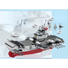 Load image into Gallery viewer, 421PCS Military WW2 001 Liaoning Class Aircraft Carrier Figure Model Toy Building Block Brick Gift Kids