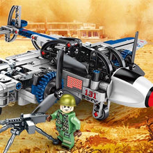 Load image into Gallery viewer, 330PCS Military P38 Lighting Interceptor Fighter Model Figure Toy Building Block Brick Gift Kids