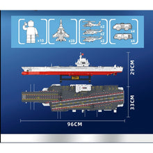 Load image into Gallery viewer, 3126PCS Military WW2 Large Fujian Class 003 Aircraft Carrier Figure Model Toy Building Block Brick Gift Kids