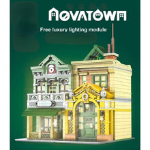 Load image into Gallery viewer, 3096PCS MOC City Street Town French Restaurant Model Toy Building Block Brick Gift Kids Compatible Lego Light