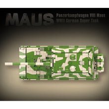 Load image into Gallery viewer, 2930PCS MOC Military WW2 MAUS Panzer Panzerkampfwagen VIII German Tank Figure Model Toy Building Block Brick Gift Kids Compatible Lego