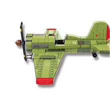 Load image into Gallery viewer, 402PCS Military WW2 I-16 Air Fighter Plane Model Figures Building Block Brick Toy Gift Set Kids New