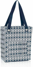 Load image into Gallery viewer, Thirty one organizing utility tall tote zip top bag 31 Gift in Navy Perfect Pendant