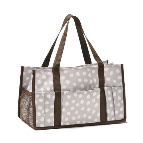 Thirty One Keep it caddy mini Organizer Picnic lunch tote bag 31 gift in Lotsa Dots