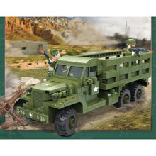 Load image into Gallery viewer, 357PCS Military WW2 CCKW-353 Truck Figure Model Toy Building Block Brick Gift Kids
