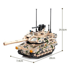 Load image into Gallery viewer, 455PCS Military WW2 ZTQ-15 Type 15 Light Tank Figure Model Toy Building Block Brick Gift Kids
