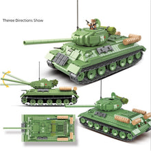 Load image into Gallery viewer, 1113PCS Military T34 Medium Tank Building Block Brick Model Figure Toy Gift Set Kids New Compatible with Lego