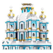 Load image into Gallery viewer, 3737PCS Architecture Smolny Monastery Cathedral Church Saint Petersburg Russia Model Building Block Brick Toy Display Gift Set Kids New Compatible Lego