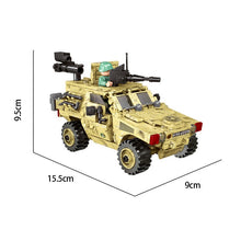 Load image into Gallery viewer, 451PCS Military WW2 Wheeled Armoured Reconnaisance Car Vehicle Figure Model Toy Building Block Brick Gift Kids