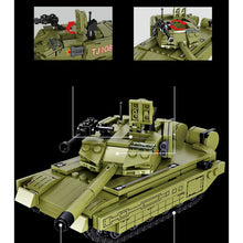Load image into Gallery viewer, 391PCS Military WW2 99A Main Battle Tank Figure Model Toy Building Block Brick Gift Kids Compatible Lego