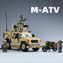 Load image into Gallery viewer, 418PCS Military WW2 M-ATV MRAP Armored Car Vehicle Figure Model Toy Building Block Brick Gift Kids Compatible Lego