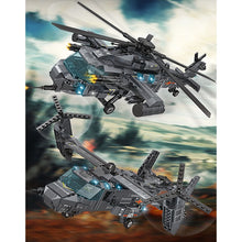Load image into Gallery viewer, 1084PCS Military WW2 2in1 WZ-20 Helicopter V-22 Osprey Figures Model Toy Building Block Brick Gift Kids Compatible Lego