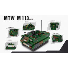 Load image into Gallery viewer, 735PCS WW2 MTW M113 Armored Personnel Carrier Vehicle Model Toy Building Block Brick Gift Kids