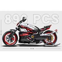 Load image into Gallery viewer, 896PCS MOC Technic Diavel 1260s Motor Bike Motorcycle Model Toy Building Block Brick Gift Kids