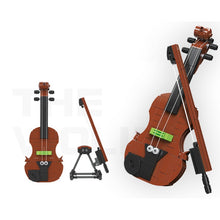 Load image into Gallery viewer, MOC Musical Instrument Guitar Violin Model Toy Building Block Brick Gift Kids